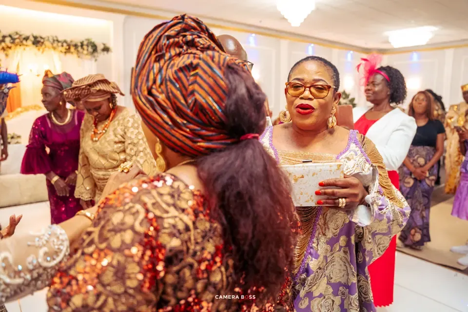 Guests at Vanessa’s wedding celebration
