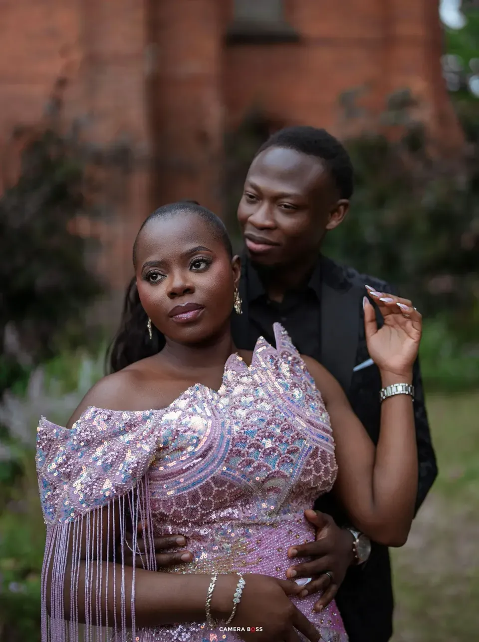 Temi and Fiyin in evening attire. CameraBoss portfolio: Temi and Fiyin.